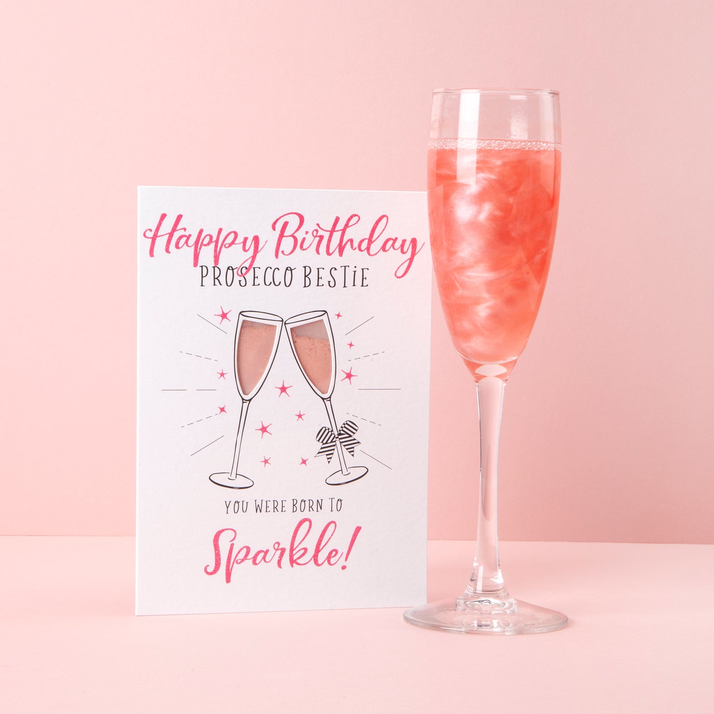 Bedazzled Drink Shimmer Birthday Cards - Quirk Space