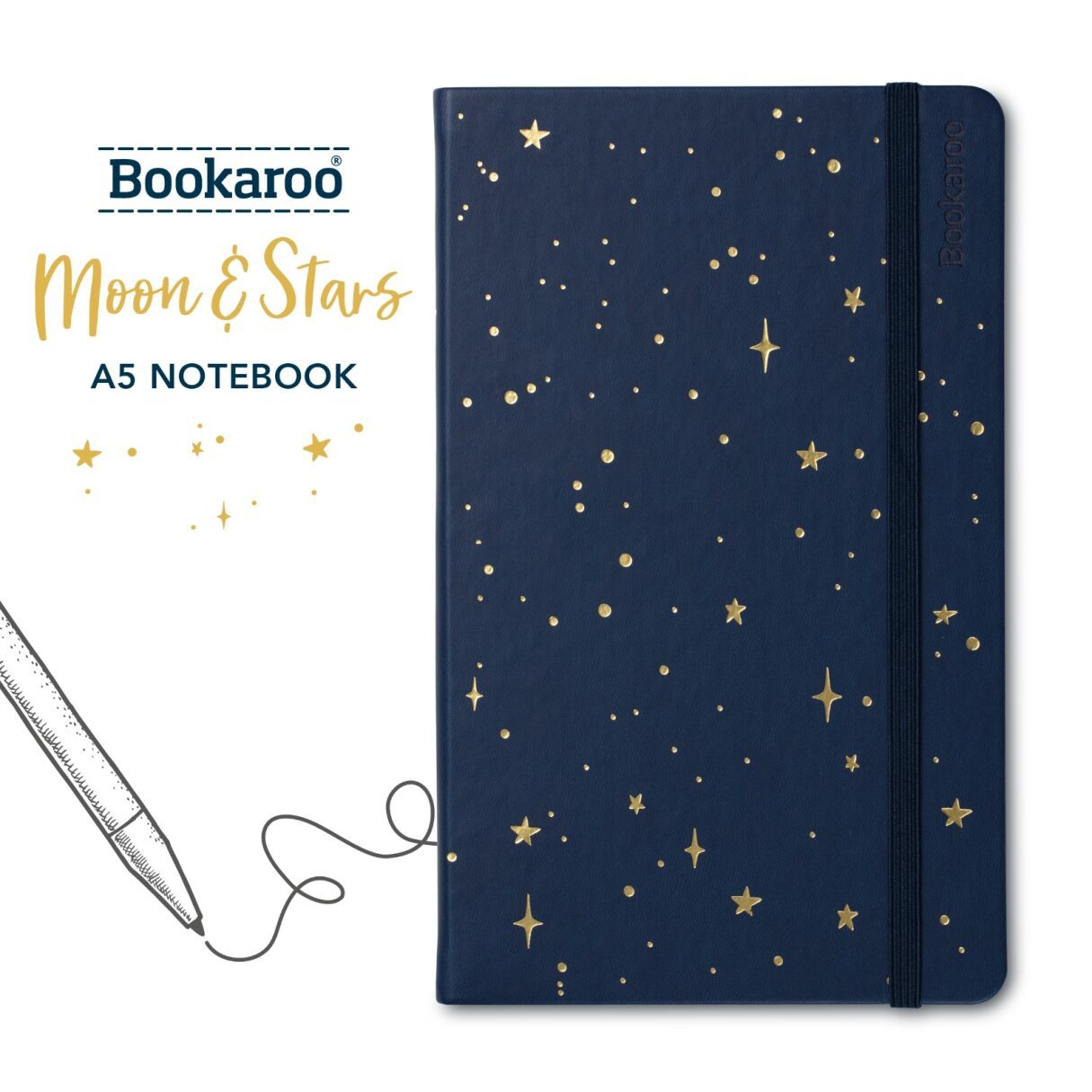 Special Edition Bookaroo Moon & Stars Notebook & Pen Pouch Set - Quirk Space