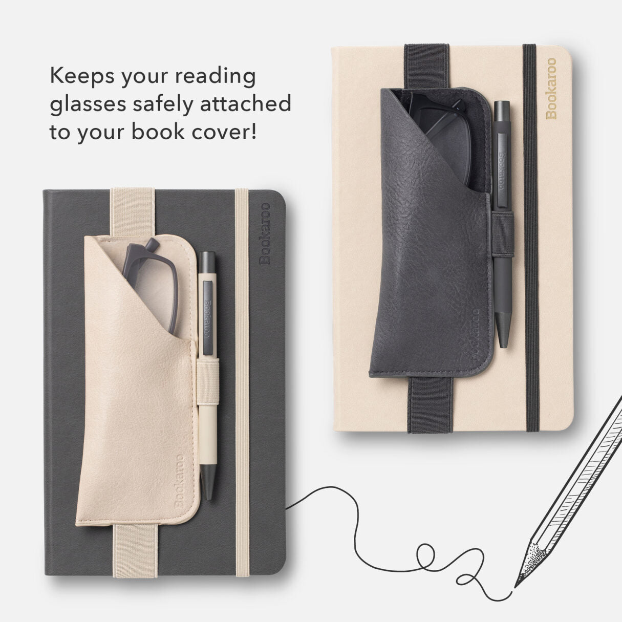 Bookaroo Glasses Case for Notebook - Quirk Space