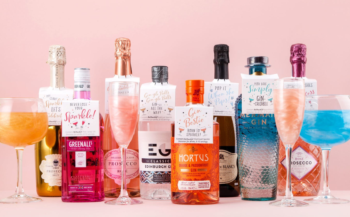 Bedazzled Drink Shimmer Bottle Tags - Celebration! - Quirk Space