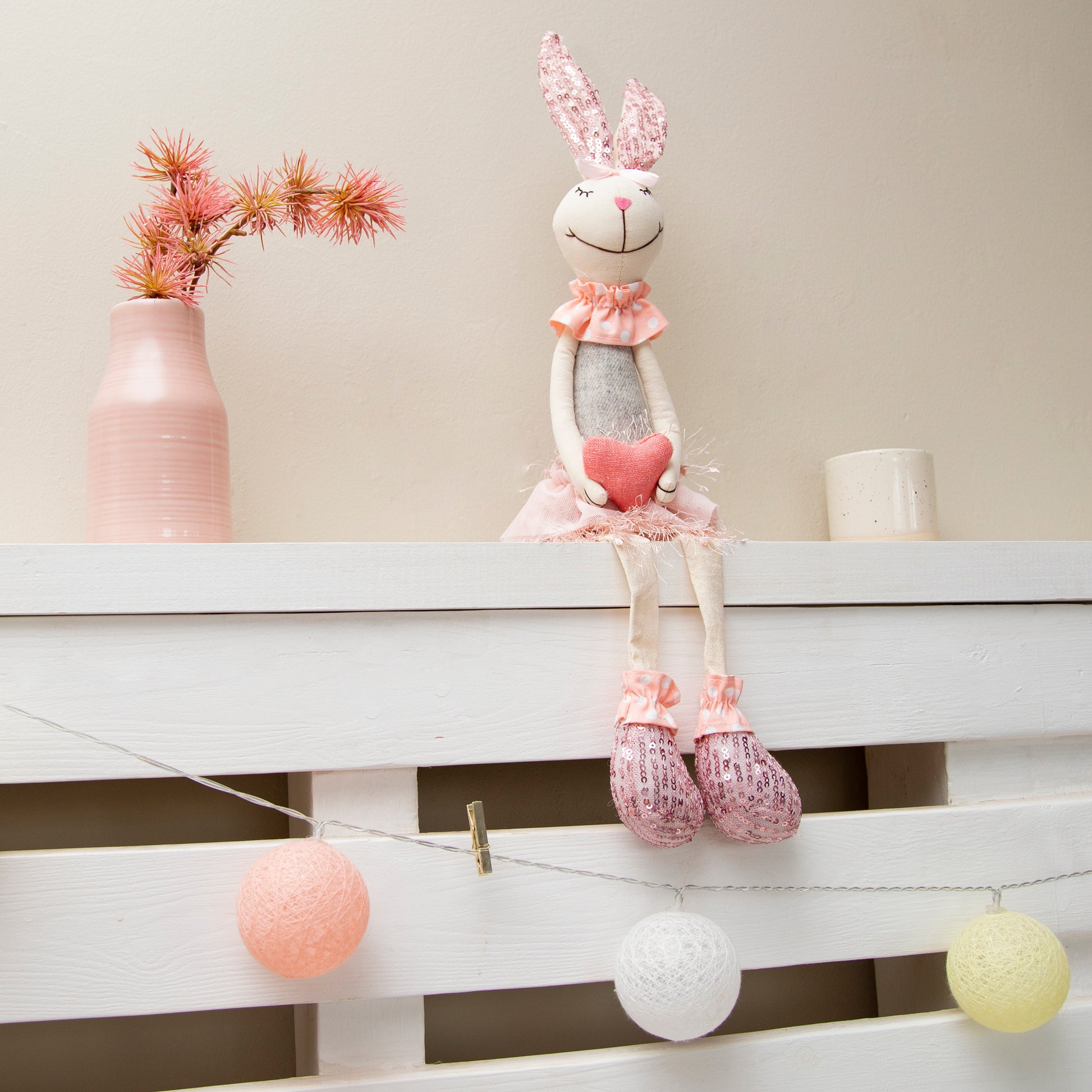 Sitting Rabbit with Sparkly Ears - Quirk Space