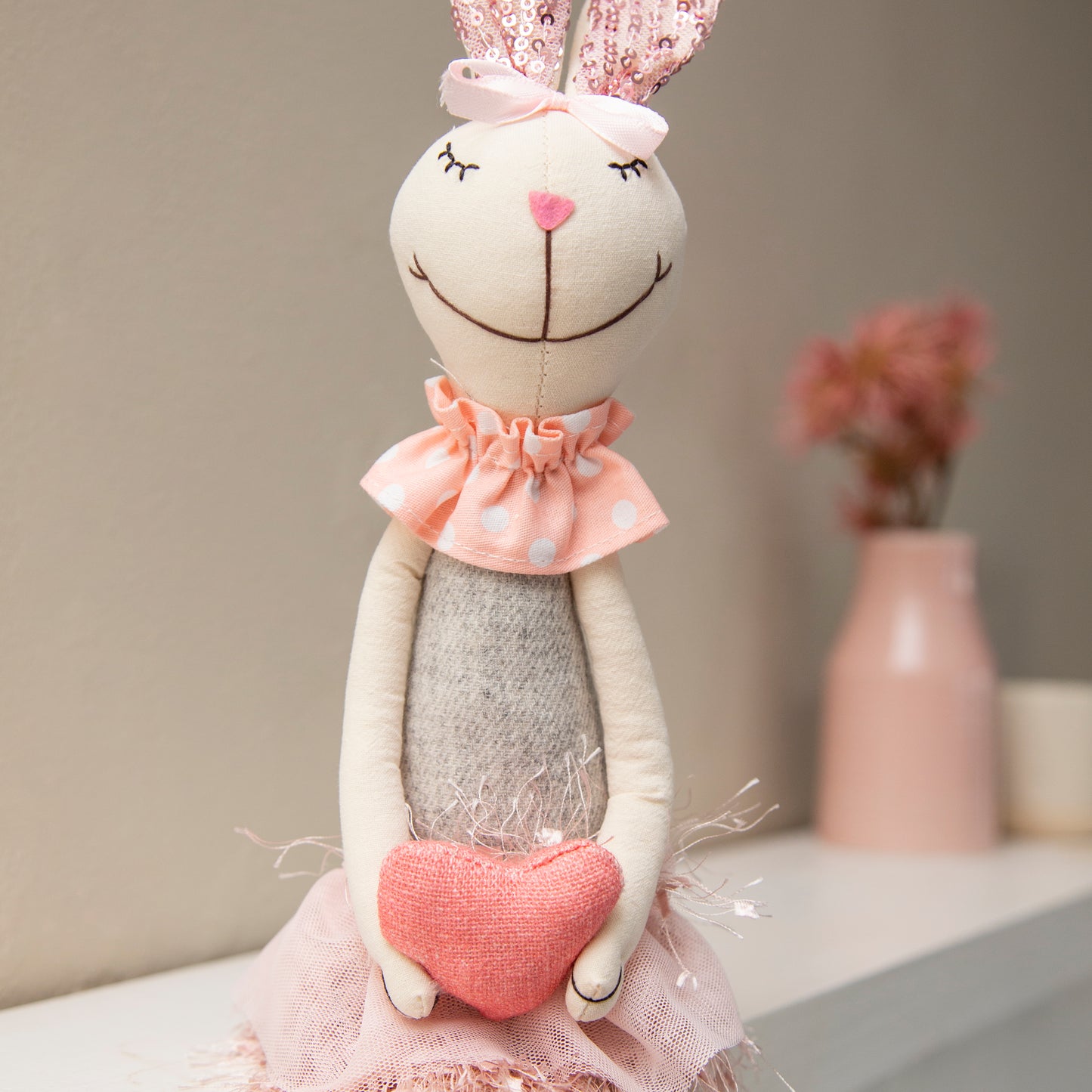 Sitting Rabbit with Sparkly Ears - Quirk Space