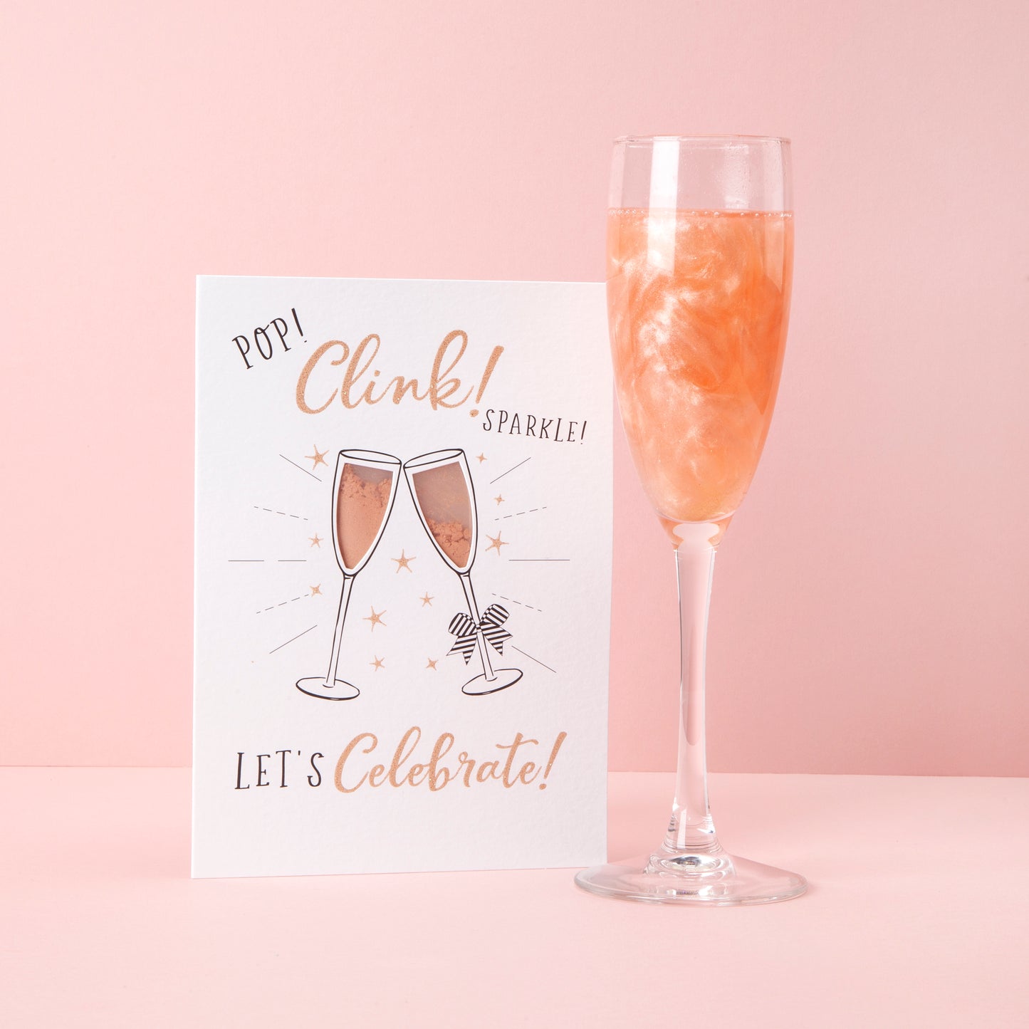 Bedazzled Drink Shimmer Celebration Card - Quirk Space