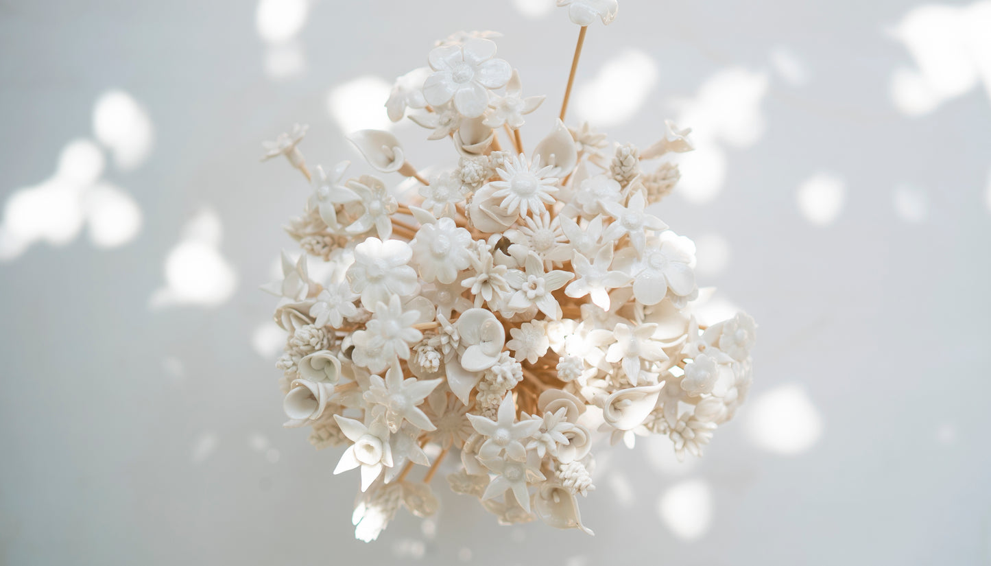 Porcelain & Bamboo Diffuser Flowers - Quirk Space