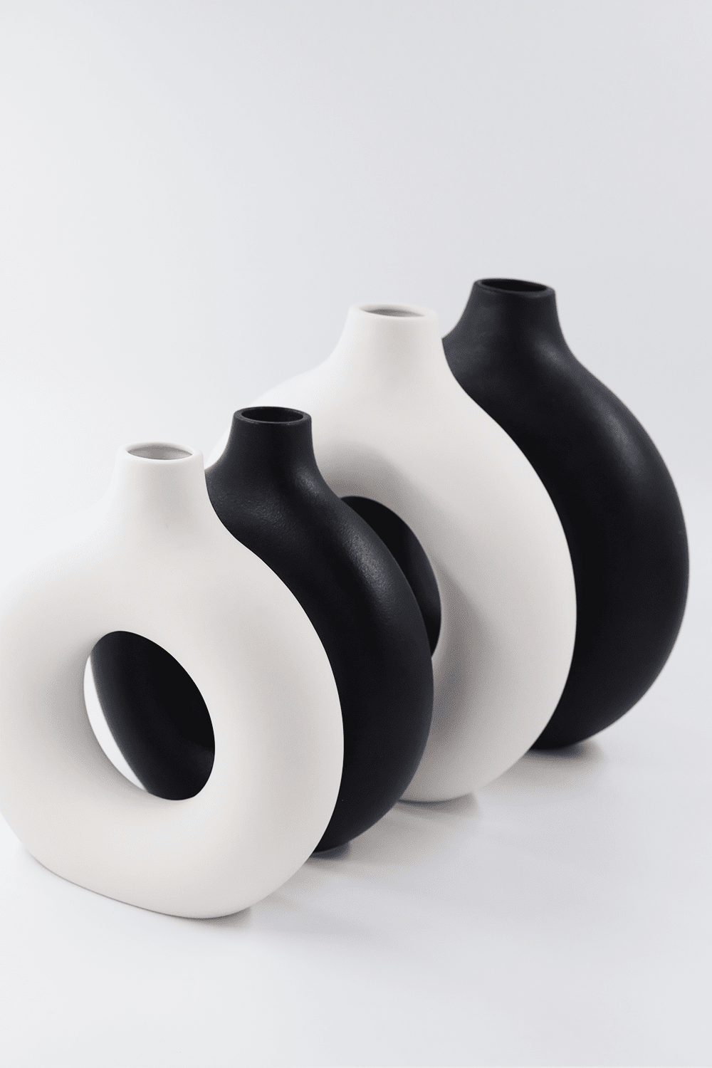 Ceramic Donut Vase Set of 2