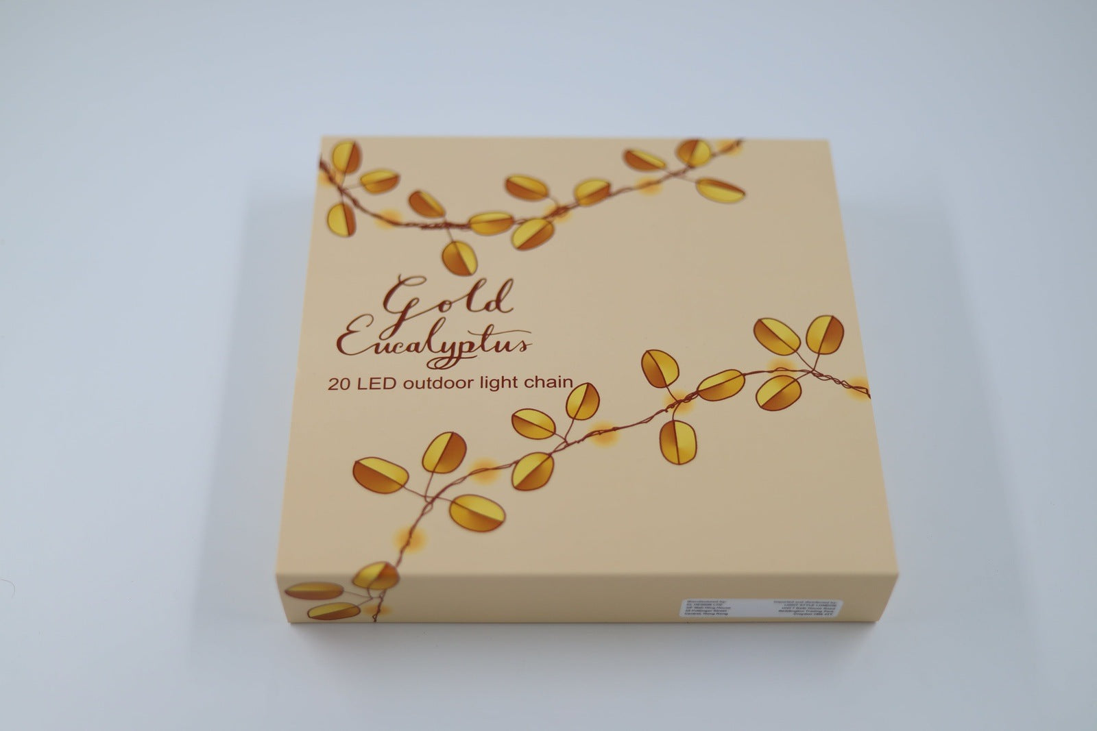 Gold Eucalyptus 20 Fairy Light Chain