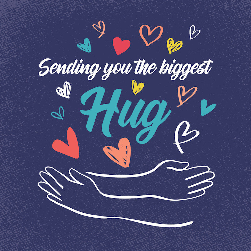 Sending You the Biggest Hug - Square Greeting Card
