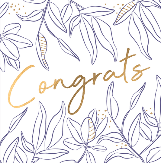 Congrats - Square Greeting Card
