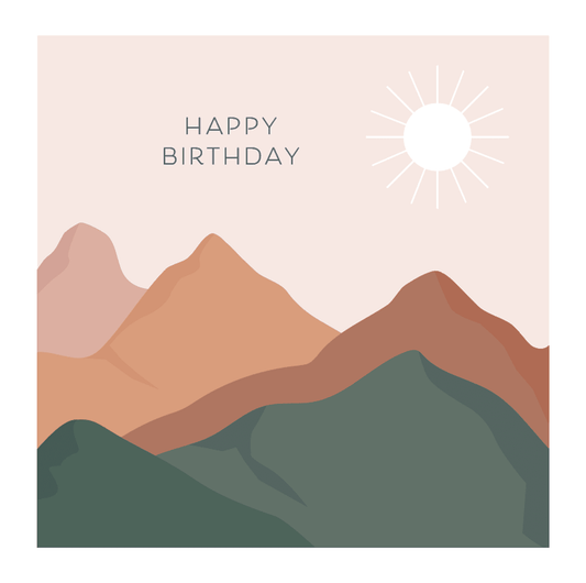 Happy Birthday - Square Greeting Card