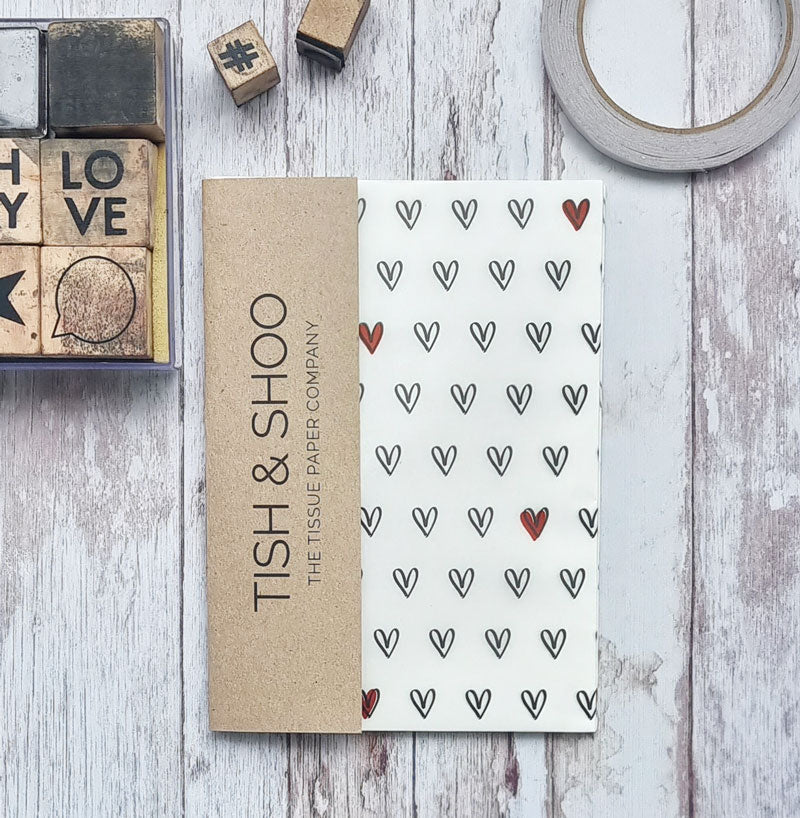 Hearts - Tissue Paper Gift Pack
