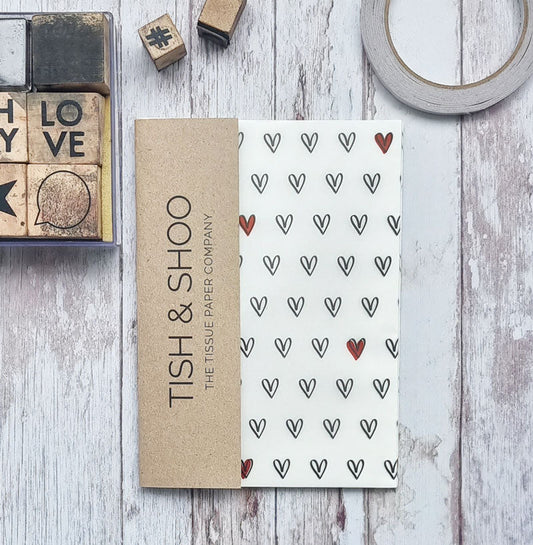 Hearts - Tissue Paper Gift Pack