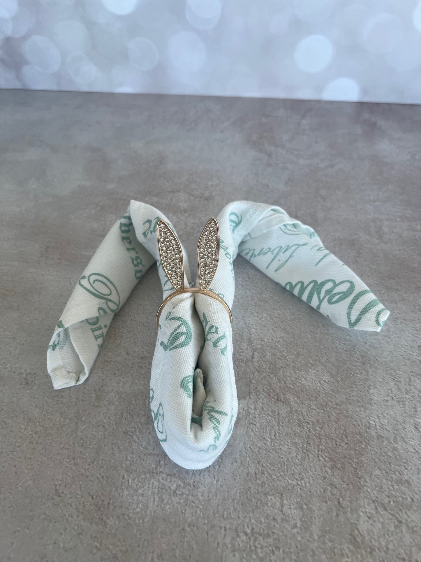 Bunny napkin rings - Quirk Space