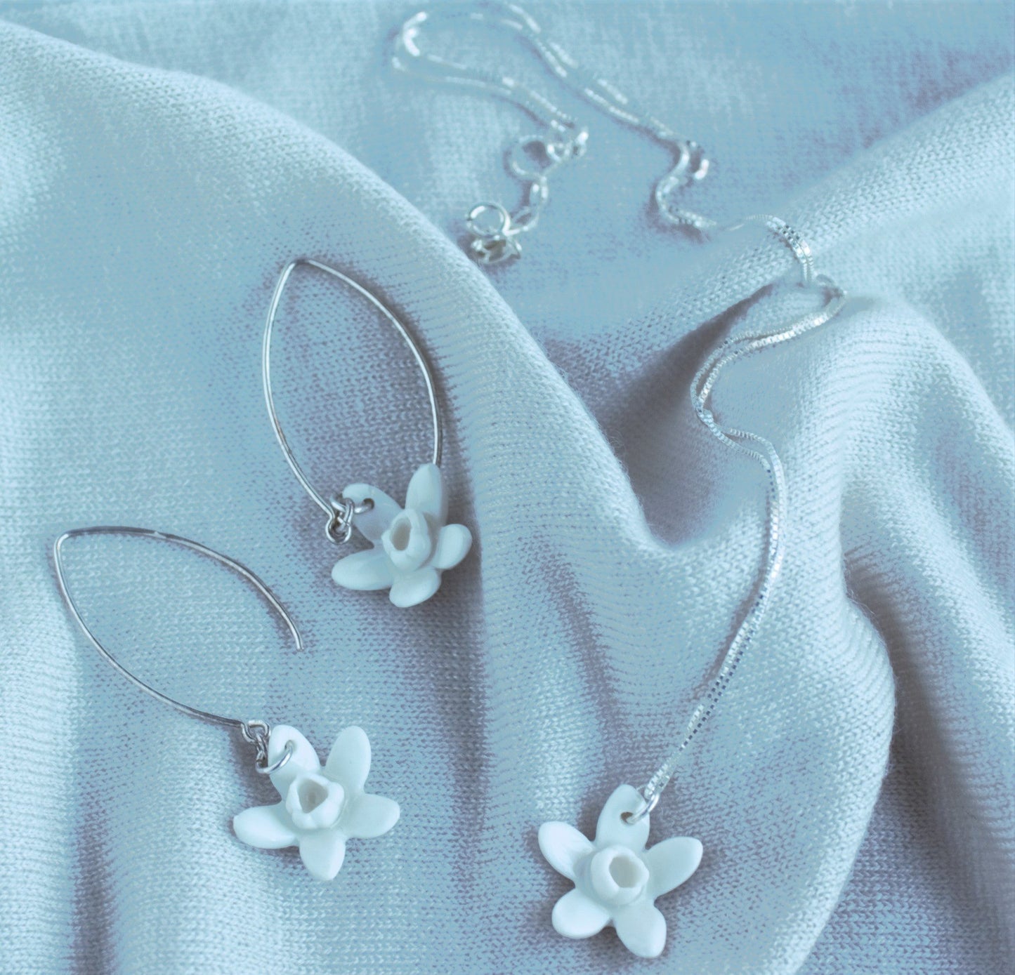 Floral Daffodil Earrings