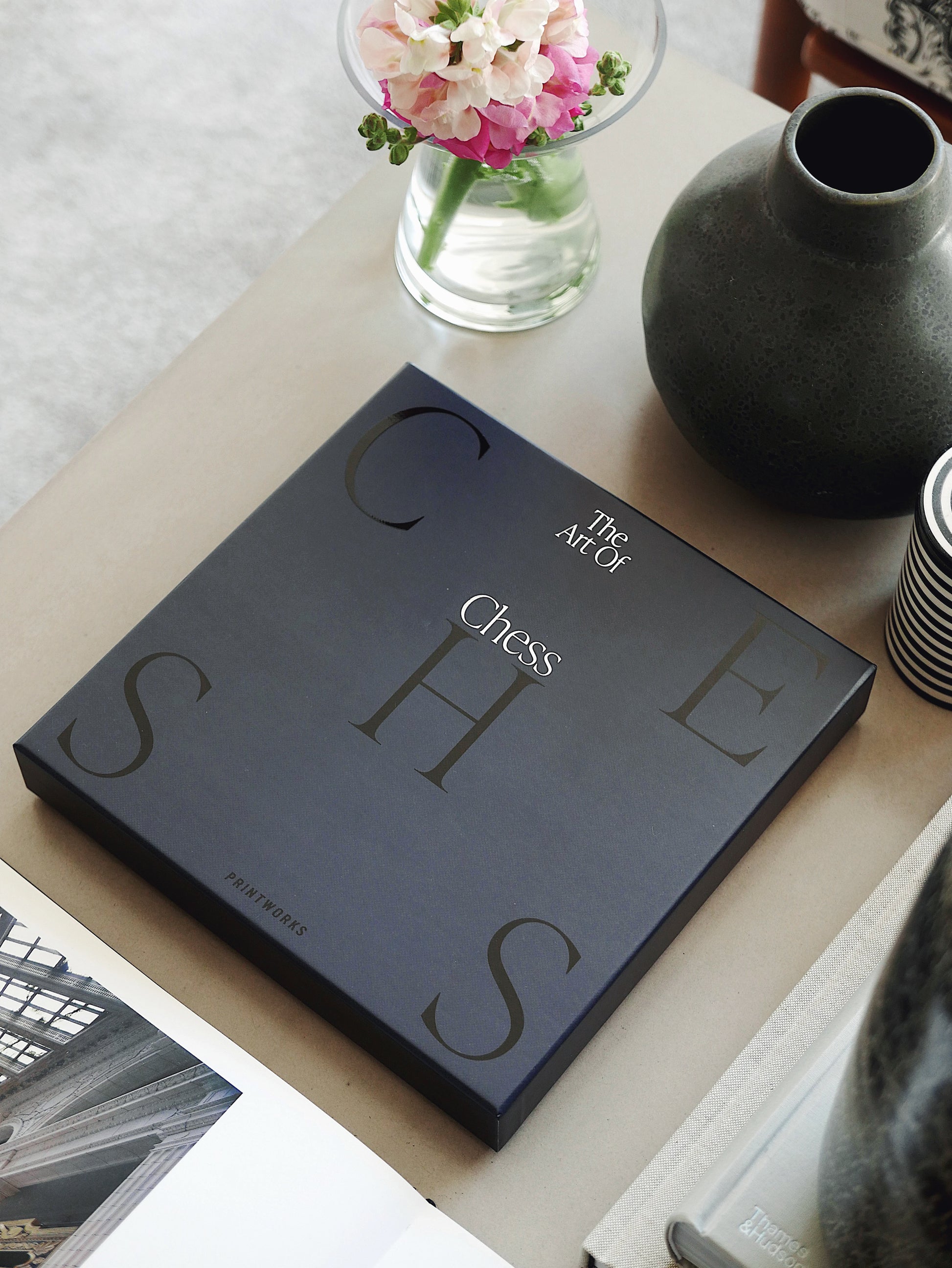 Printworks Art of Chess Black & White - Contemporary Chess Boards - Quirk Space