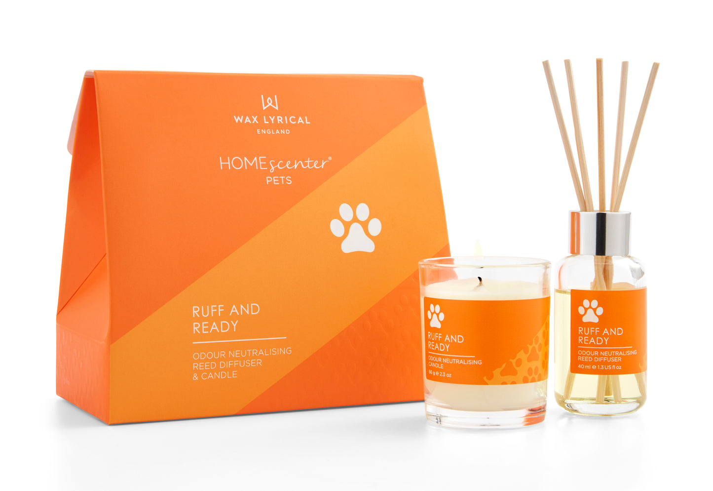 Ruff & Ready Petscenter Odour Eliminating Candle & Diffuser Gift Set - Quirk Space