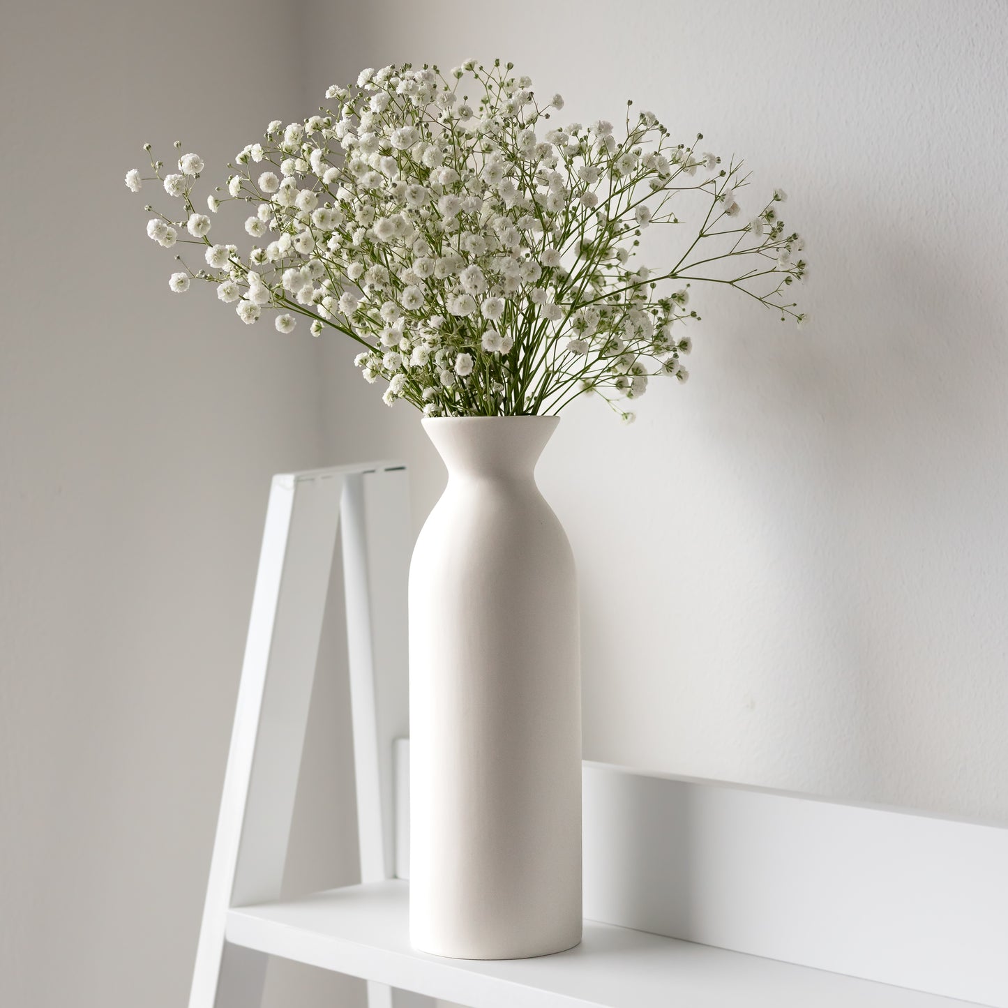 Scandinavian White Ceramic Vases - Quirk Space