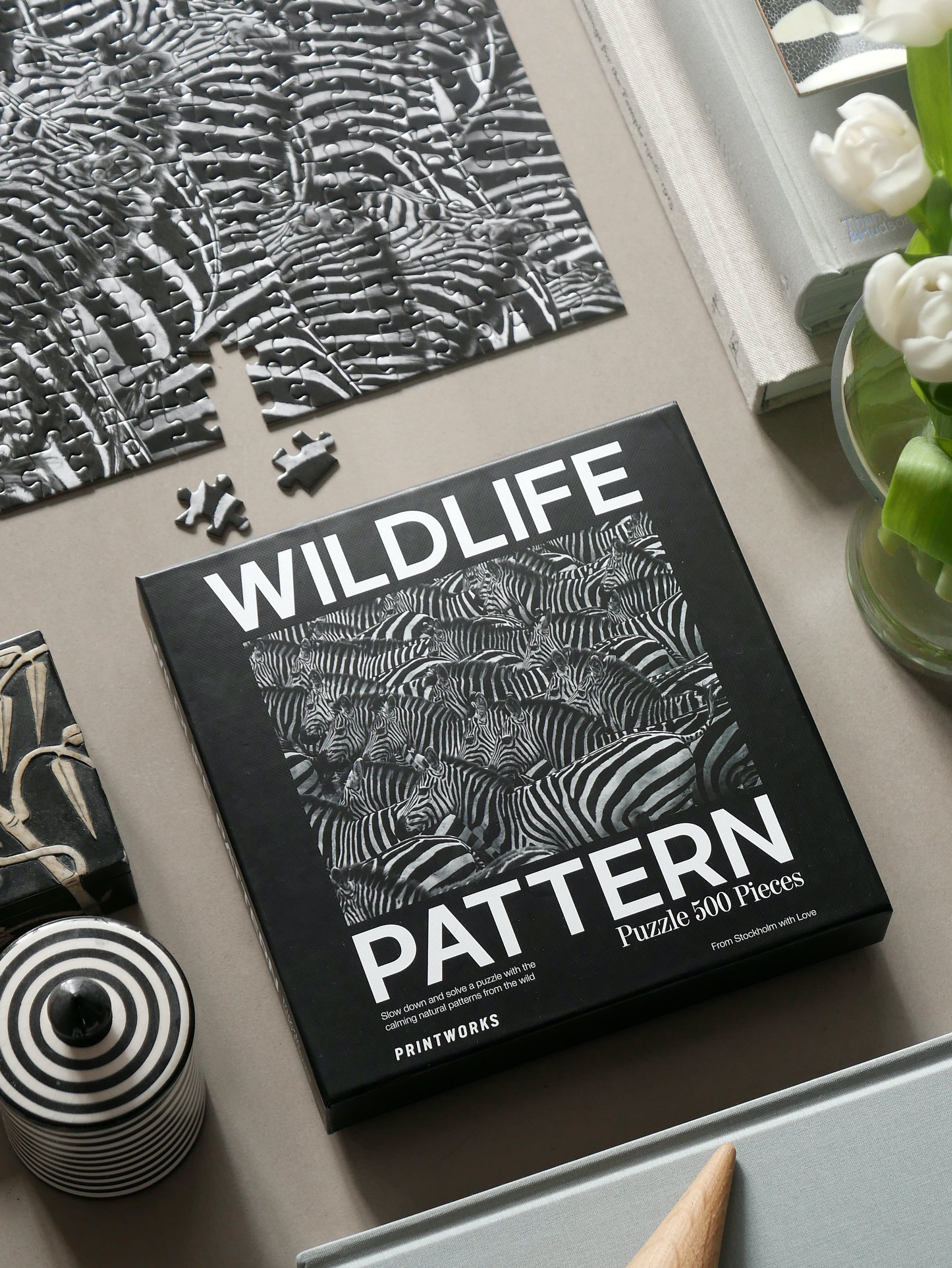 Printworks Wildlife Puzzle - Zebra Pattern 500 piece - Quirk Space