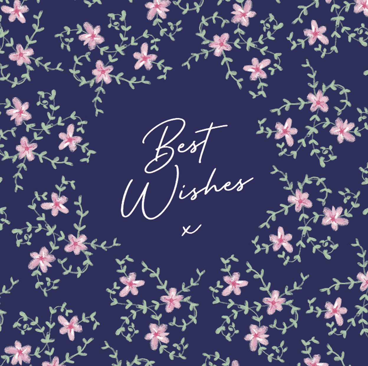 Best Wishes - Square Greeting Card - Quirk Space