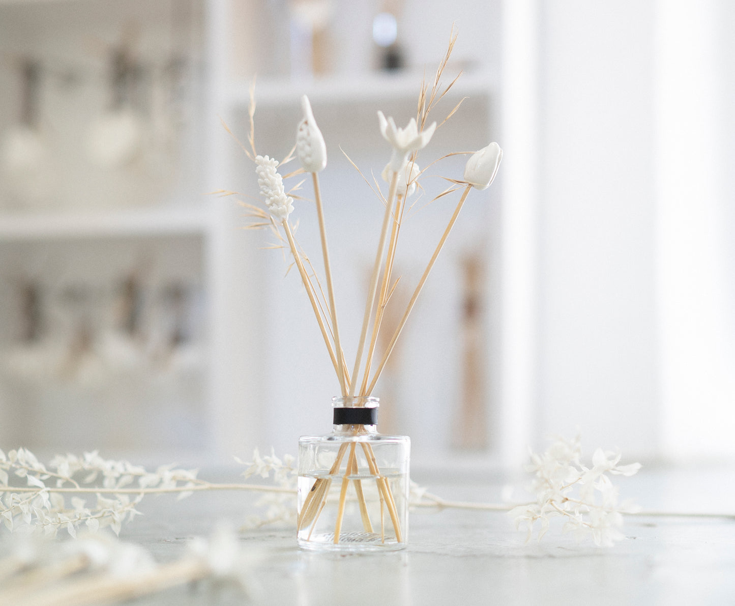 Porcelain & Bamboo Diffuser Flowers - Quirk Space