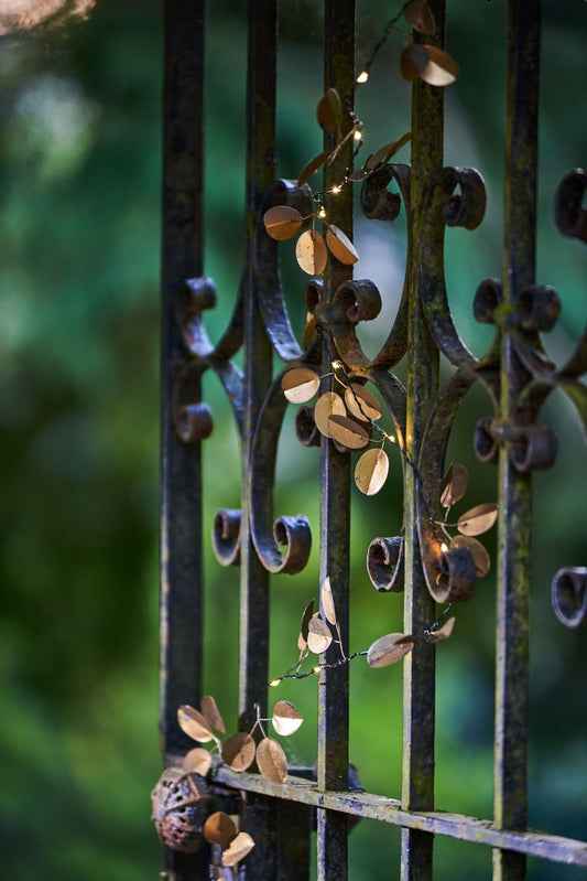 Gold Eucalyptus 20 fairy light chain