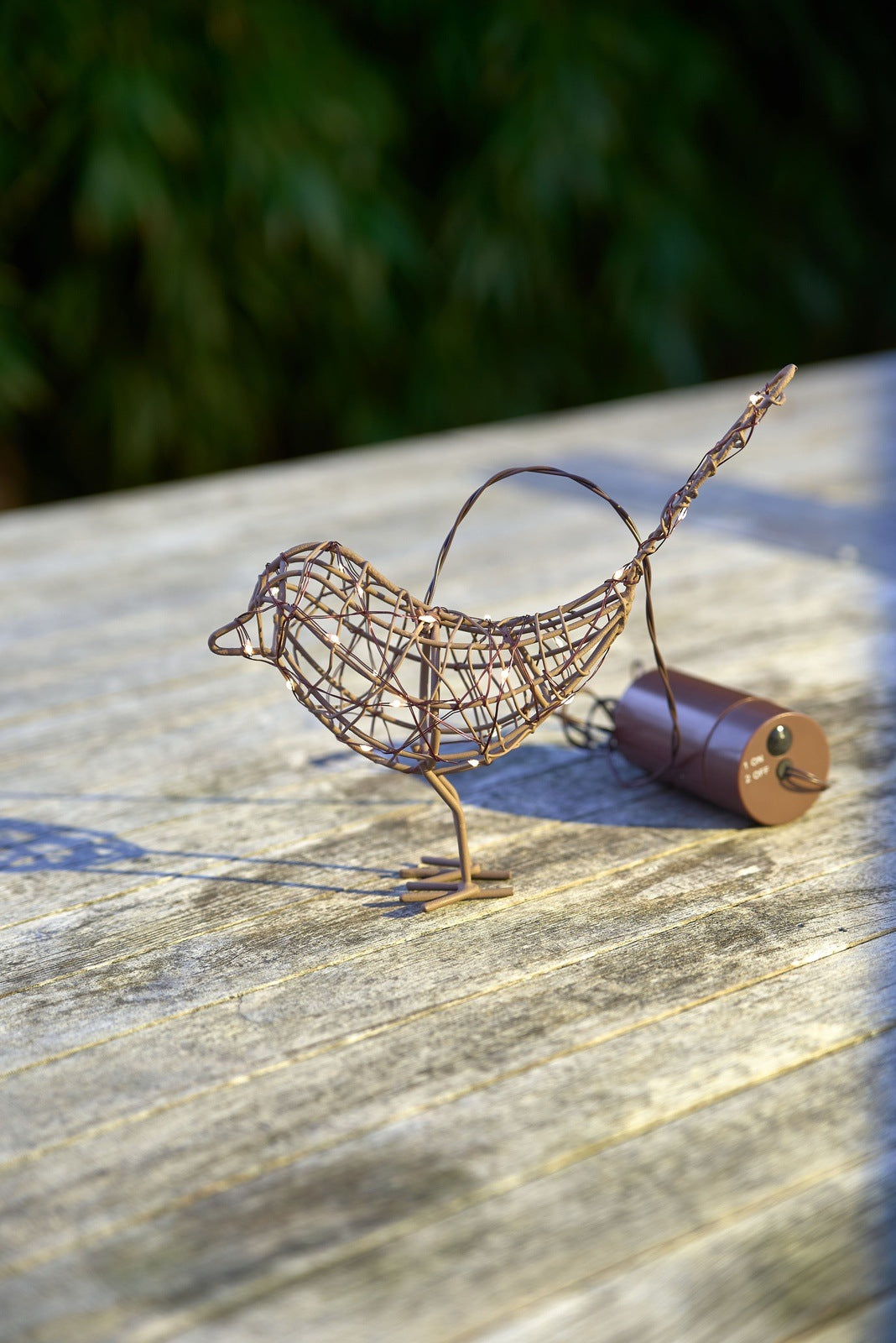 Hanging Robin fairy light ornament