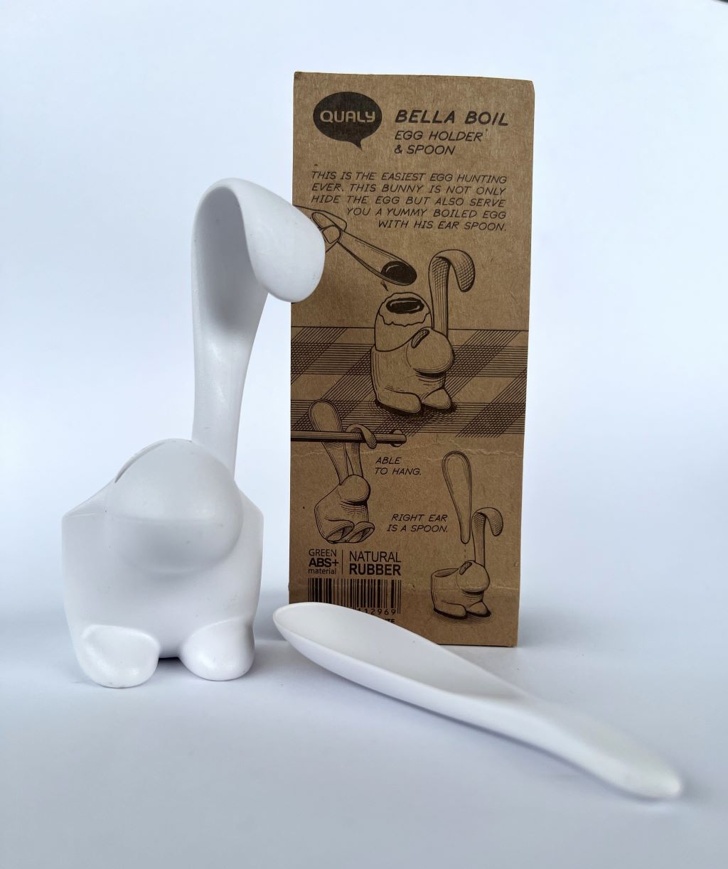 Qualy Bunny Egg Cup & Spoon