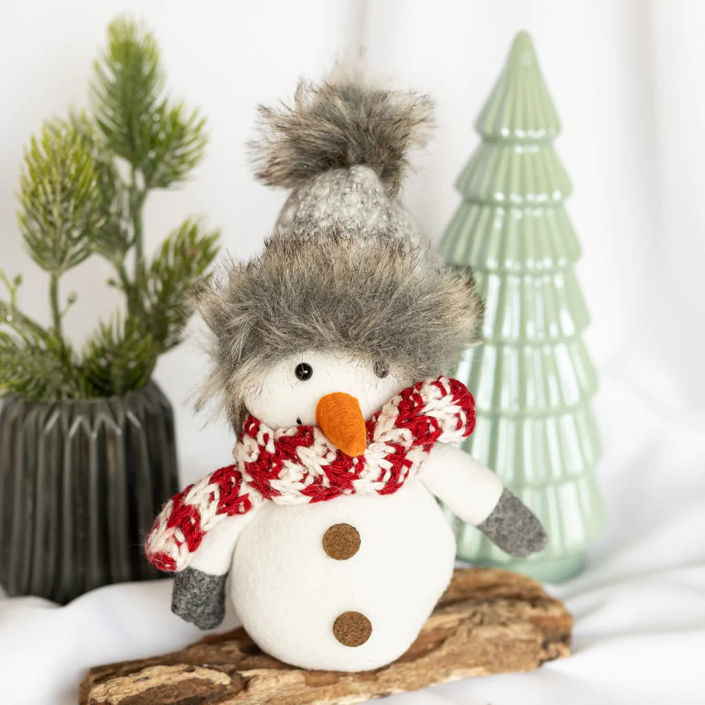 Cute White Snowman Christmas Decoration - Quirk Space